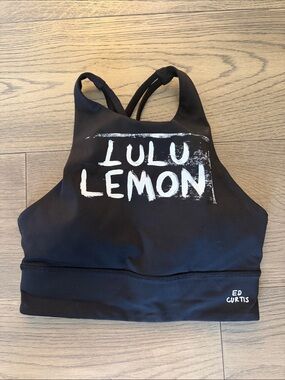lululemon athletica Black Strappy Back Sports Bra ED CURTIS